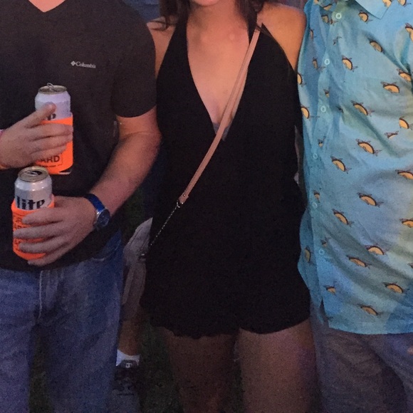 Black Halter Top Romper - Picture 6 of 8